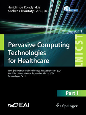 cover image of Pervasive Computing Technologies for Healthcare